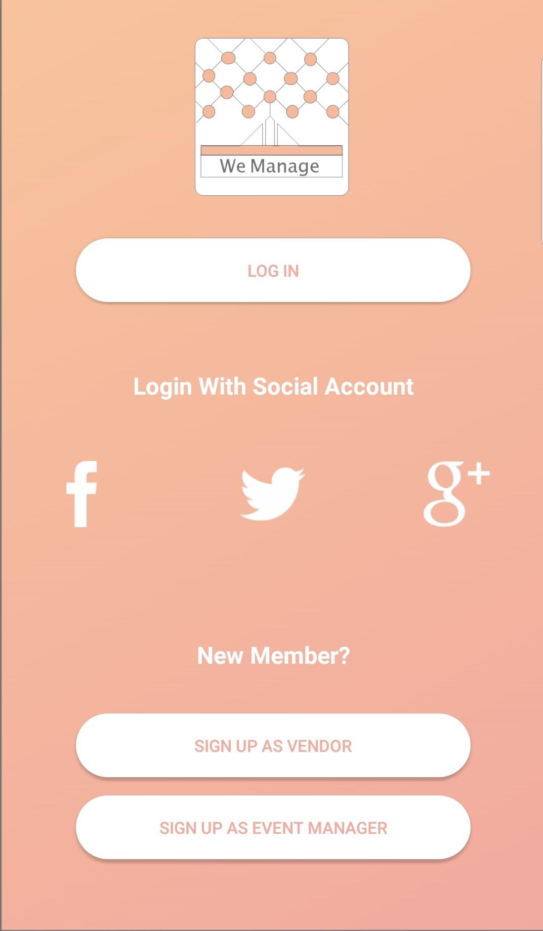 We Manage app screenshot
